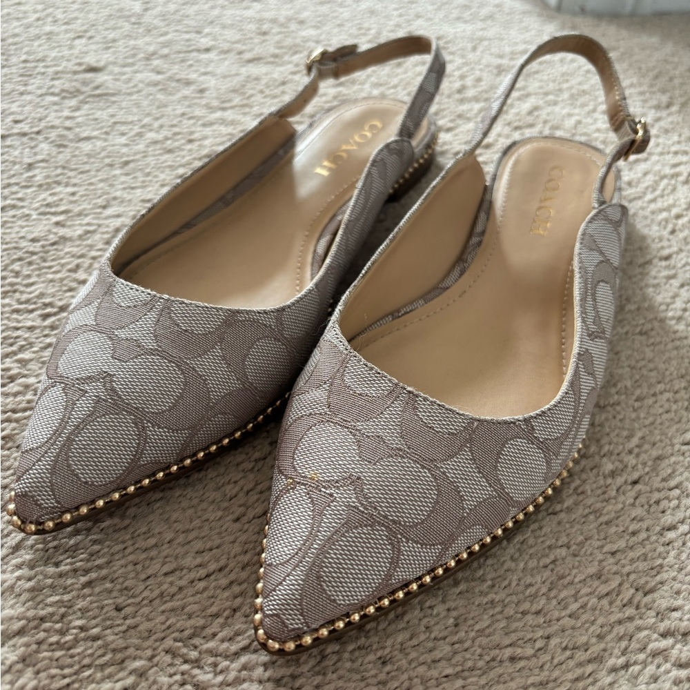 Coach Flat Slingbacks
